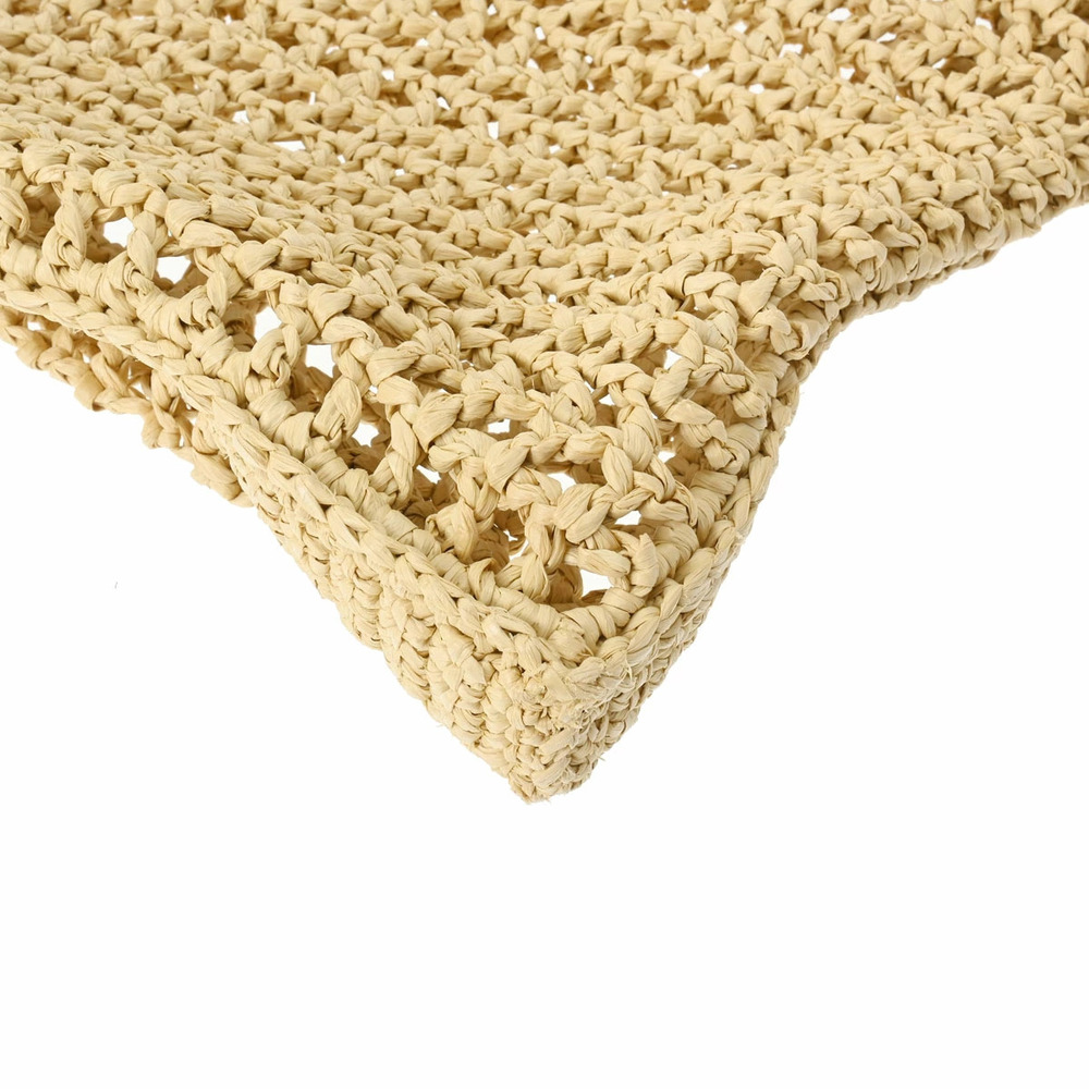 PRADA Crochet Beige Rayon Tote Bag - Picture 8 of 9